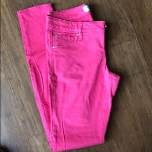 Pink express straight leg pants